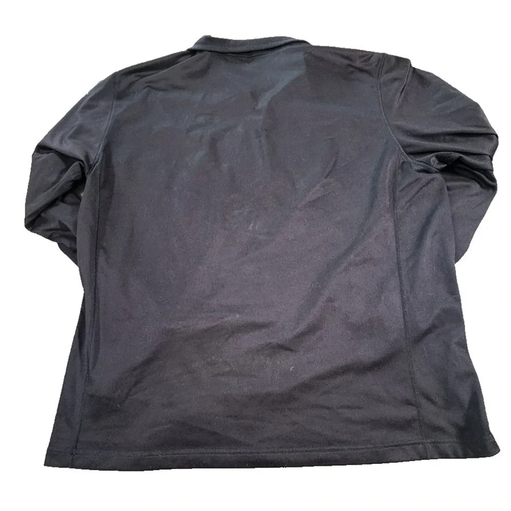 The North Face 1/4 Zip Black Long Sleeve Shirt Men's‎ XL